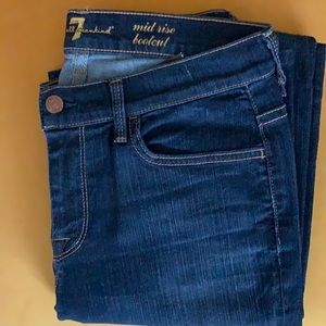 7 For All Mankind Mid Rise Bootcut Jeans